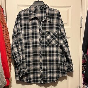 Wild Fable Plaid Long Sleeve Button Down- Size L